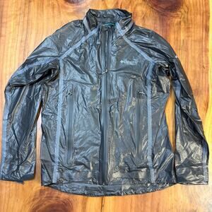 Columbia Outdry Men's Rain Jacket Medium Extreme Mesh Full zip Coat Q3-7